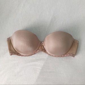 B. Tempt’d Strapless Push-Up Nude Bra